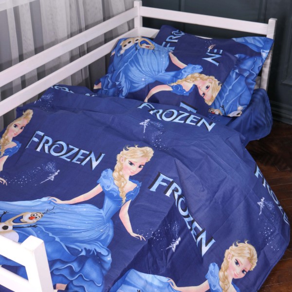 Фото - Комплект постельного белья детский MirSon 110х140 см Kids Time 17-0892 Frozen Magic Бязь (2200012390832)